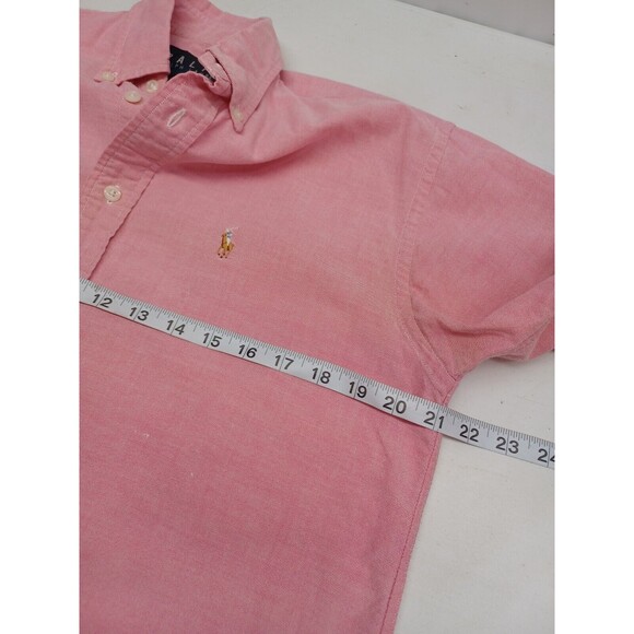 Ralph Lauren Mens Shirt  Sz 4 Pink Oxford Classic Fit Long Sleeve Button Down - Picture 5 of 12